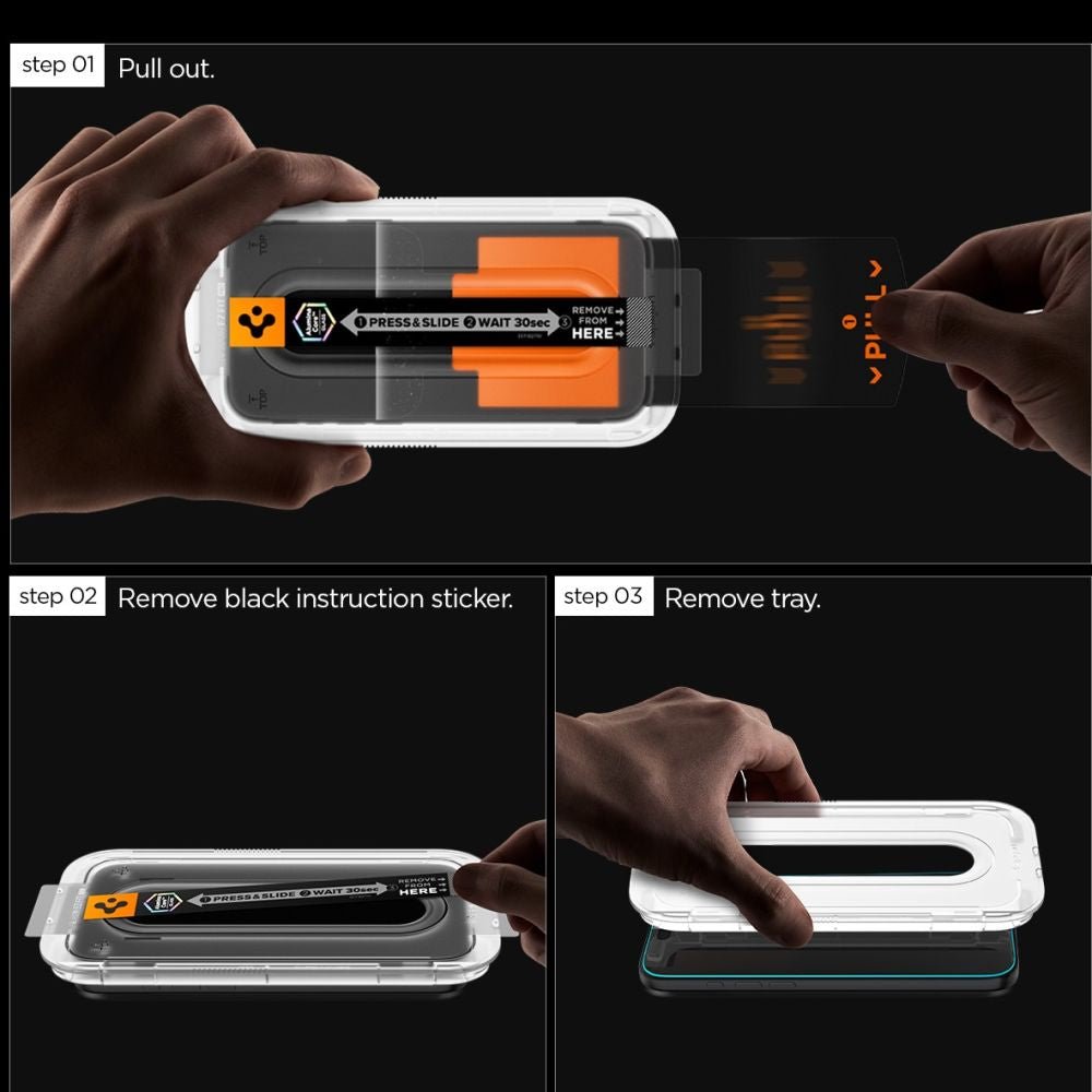 Spigen Samsung Galaxy S25 FE - Case Friendly Αντιχαρακτικό Γυαλί Οθόνης - Glas.tR EZ Fit Pro - Διάφανο
