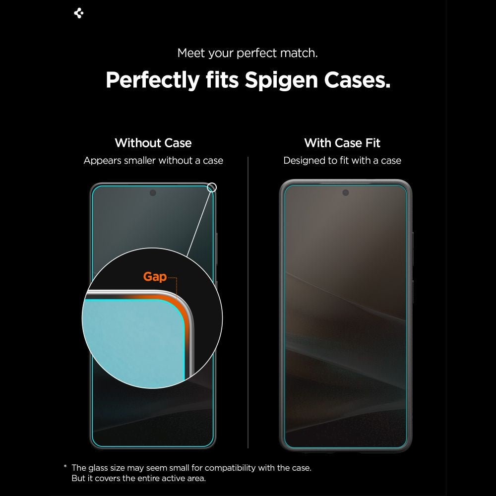 Spigen Samsung Galaxy S26 - Αντιχαρακτικό Γυαλί Οθόνης 10H - Glas.tR EZ Fit Pro AC - 2 Τεμάχια - Privacy