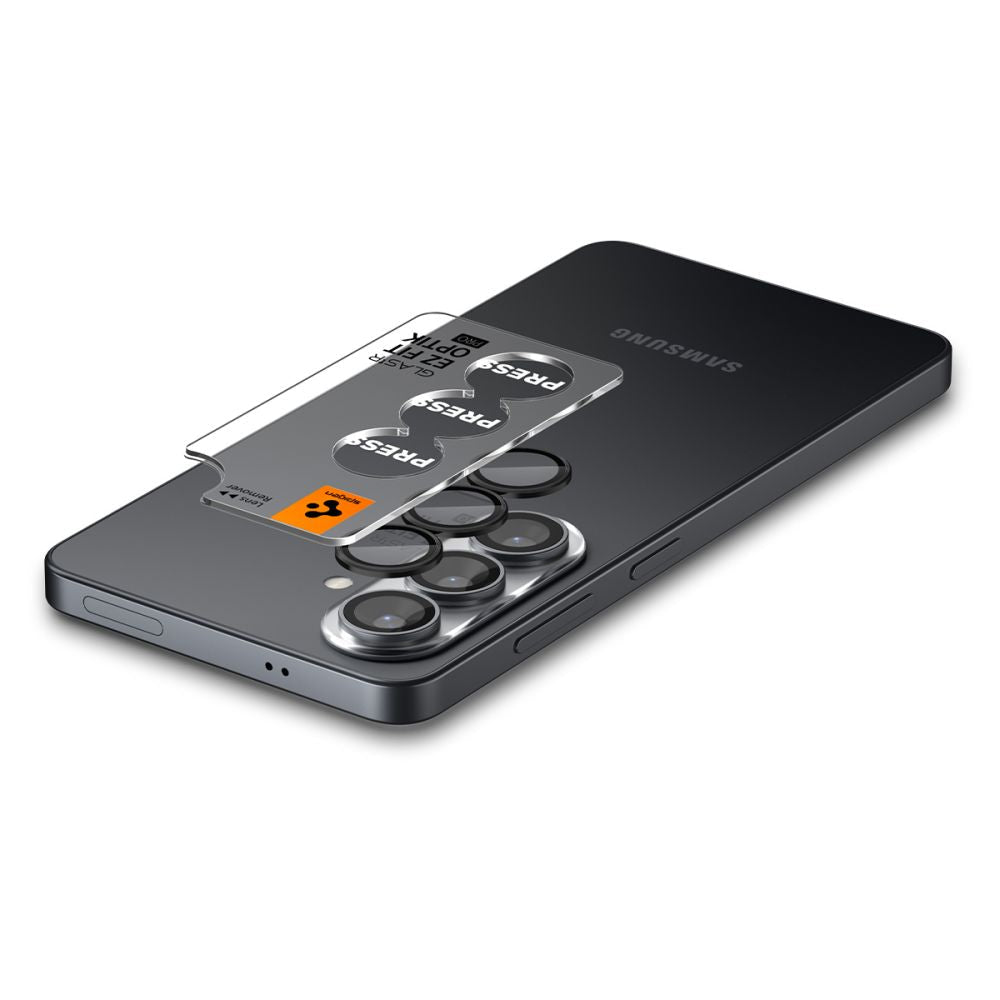 Spigen Samsung Galaxy S26 Plus - Αντιχαρακτικό Γυαλί για την Κάμερα - Optik Pro HD Glas.TR EZ Fit - 2 Τεμάχια - Black