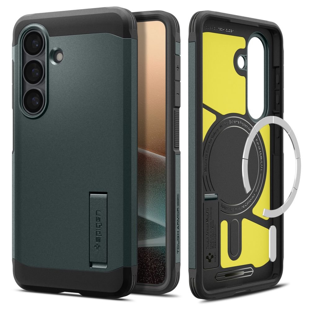 Spigen Samsung Galaxy S26 Plus - Σκληρή Θήκη με MagSafe - Tough Armor Mag - Abyss Green