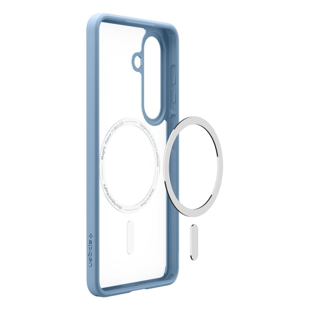 Spigen Samsung Galaxy S26 Plus - Σκληρή Θήκη με Πλαίσιο Σιλικόνης Και MagSafe - Ultra Hybrid Mag - Clear / Light Blue