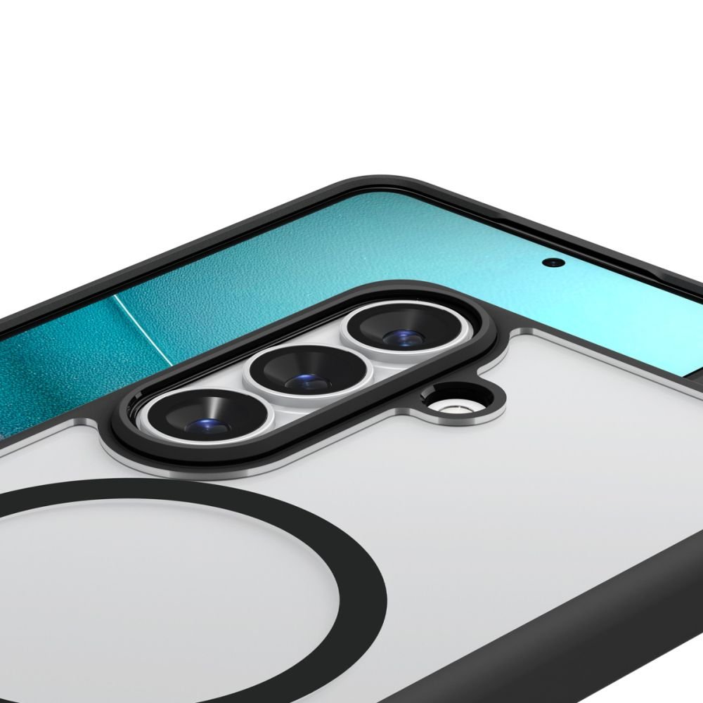 Spigen Samsung Galaxy S26 Plus - Σκληρή Θήκη με Πλαίσιο Σιλικόνης Και MagSafe - Ultra Hybrid Mag - Clear / Matte Black