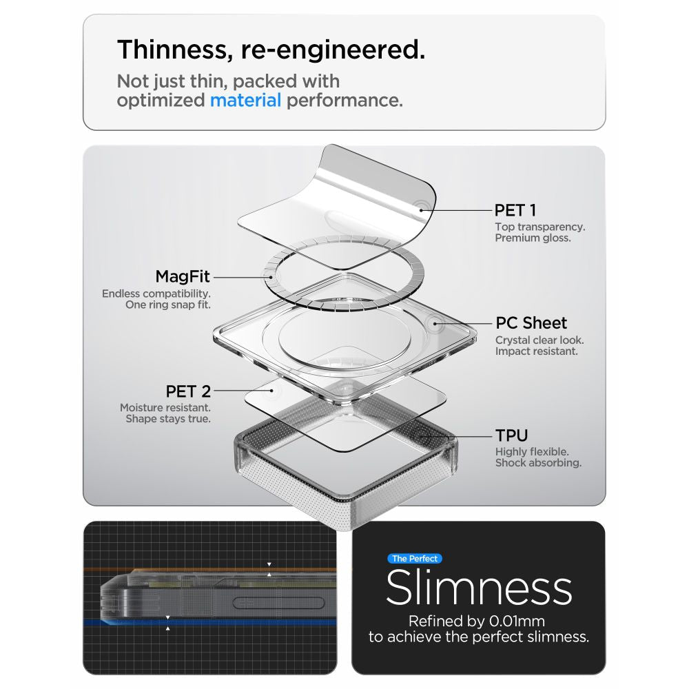 Spigen Samsung Galaxy S26 Plus - Σκληρή Θήκη με Πλαίσιο Σιλικόνης και MagSafe - Ultra Hybrid Mag - Zero One White
