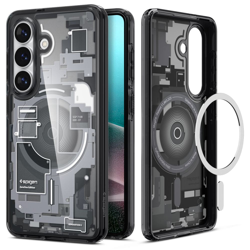 Spigen Samsung Galaxy S26 - Σκληρή Θήκη με Πλαίσιο Σιλικόνης και MagSafe - Ultra Hybrid Mag - Zero One Black
