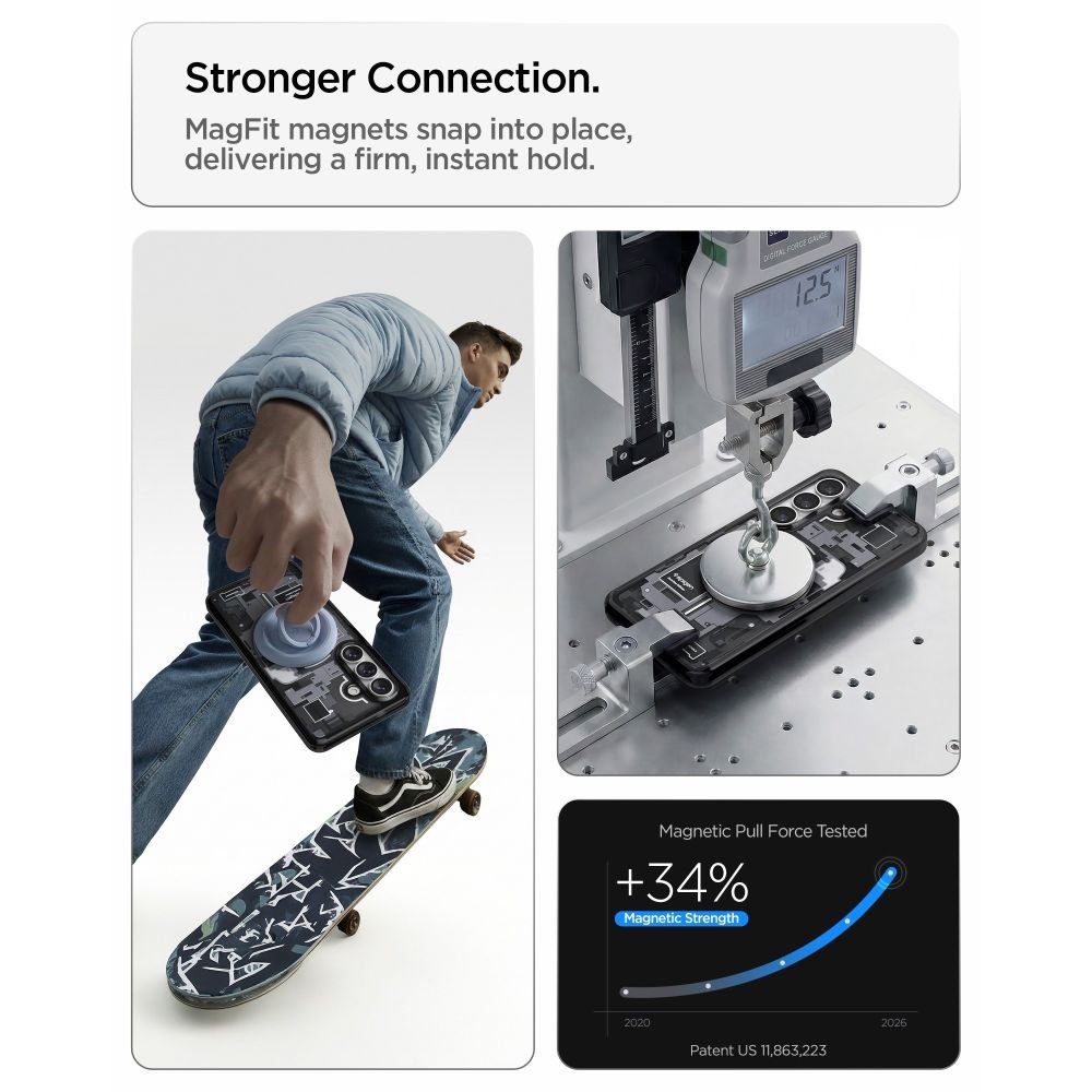 Spigen Samsung Galaxy S26 - Σκληρή Θήκη με Πλαίσιο Σιλικόνης και MagSafe - Ultra Hybrid Mag - Zero One Black