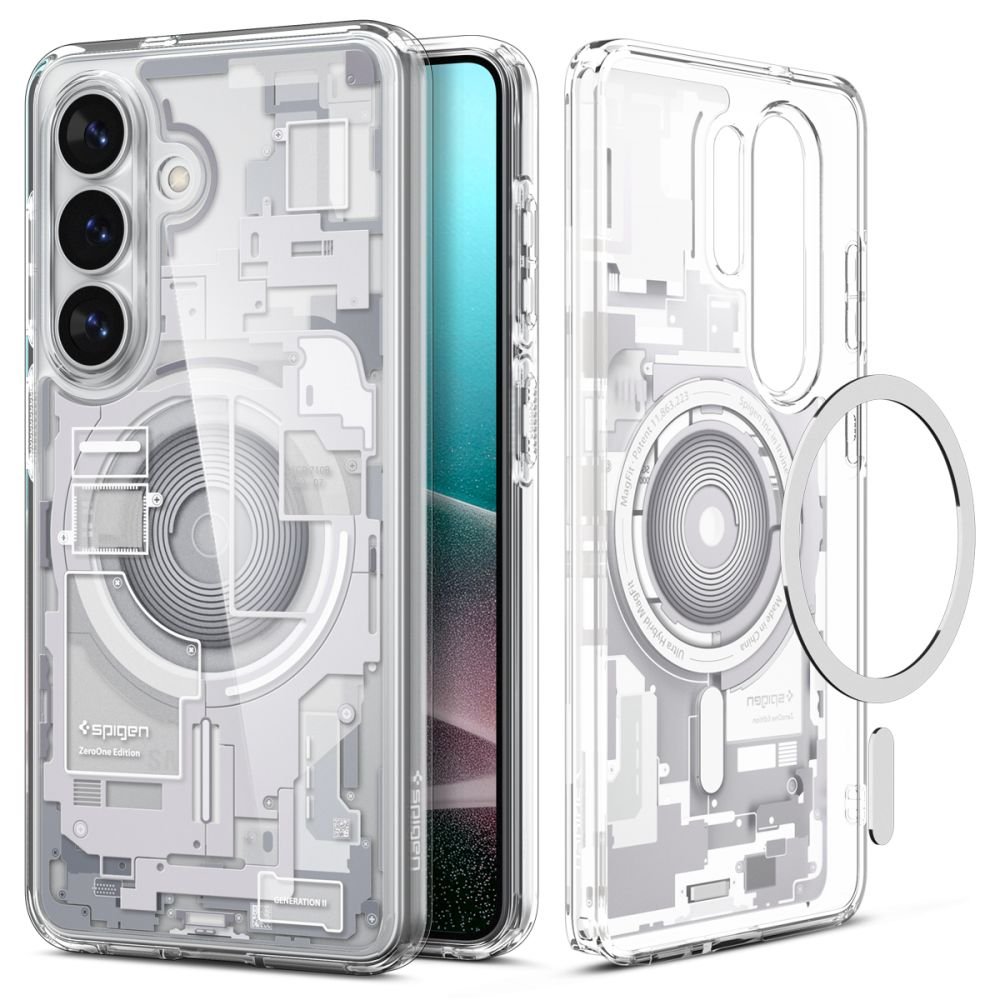 Spigen Samsung Galaxy S26 - Σκληρή Θήκη με Πλαίσιο Σιλικόνης και MagSafe - Ultra Hybrid Mag - Zero One White