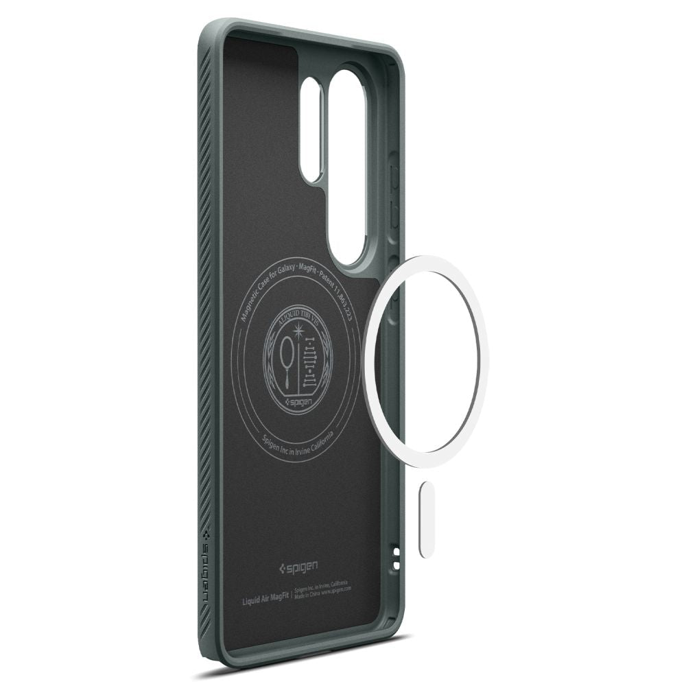 Spigen Samsung Galaxy S26 Ultra Liquid Air Mag - Θήκη Σιλικόνης με Magsafe - Abyss Green