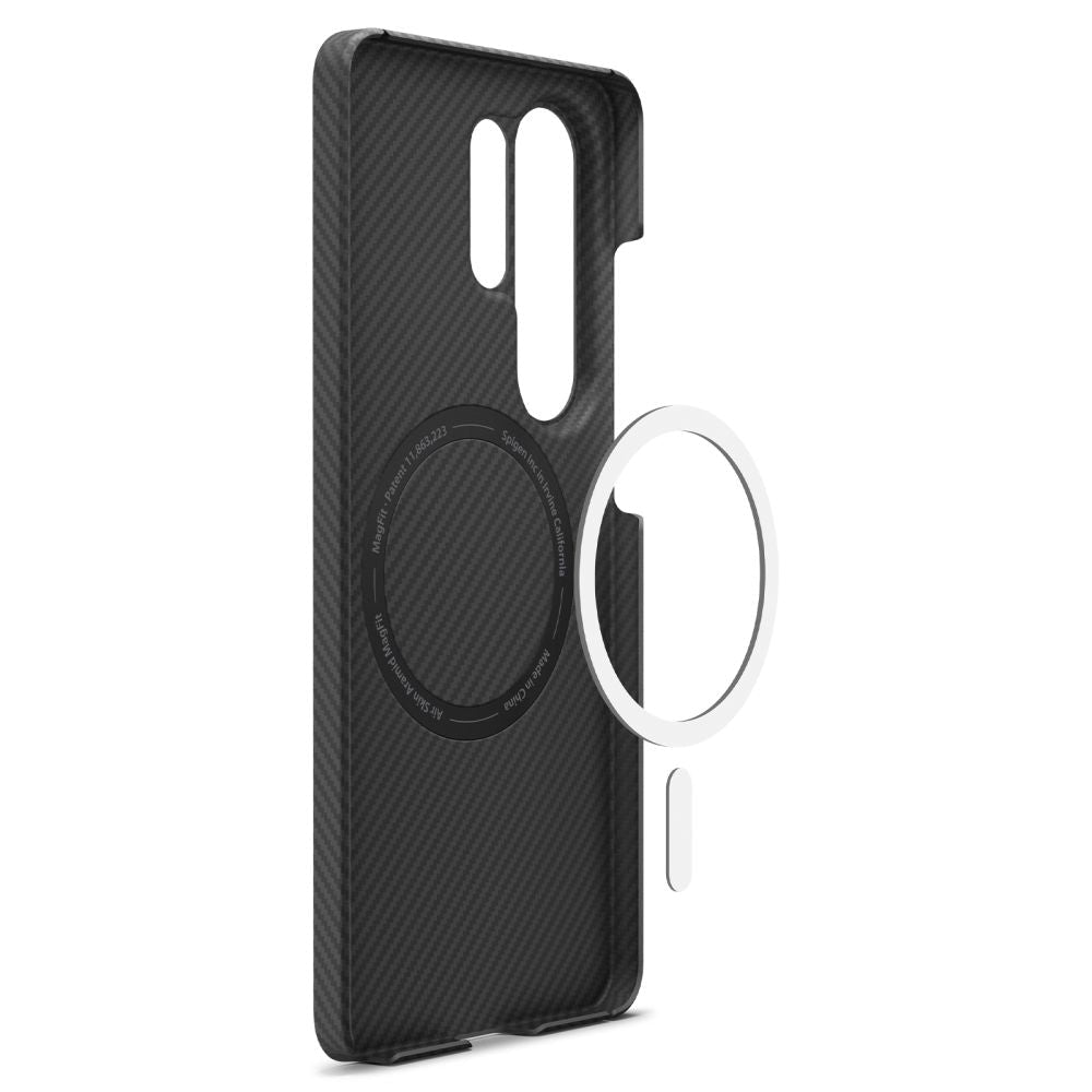 Spigen Samsung Galaxy S26 Ultra - Σκληρή Θήκη Aramid Fiber με MagSafe - AirSkin Aramid Mag - Black