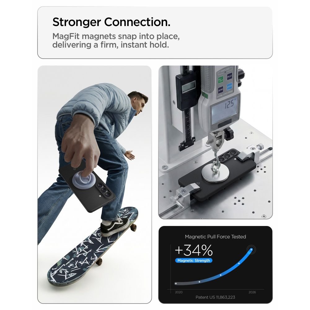 Spigen Samsung Galaxy S26 Ultra - Σκληρή Θήκη Aramid Fiber με MagSafe - AirSkin Aramid Mag - Black