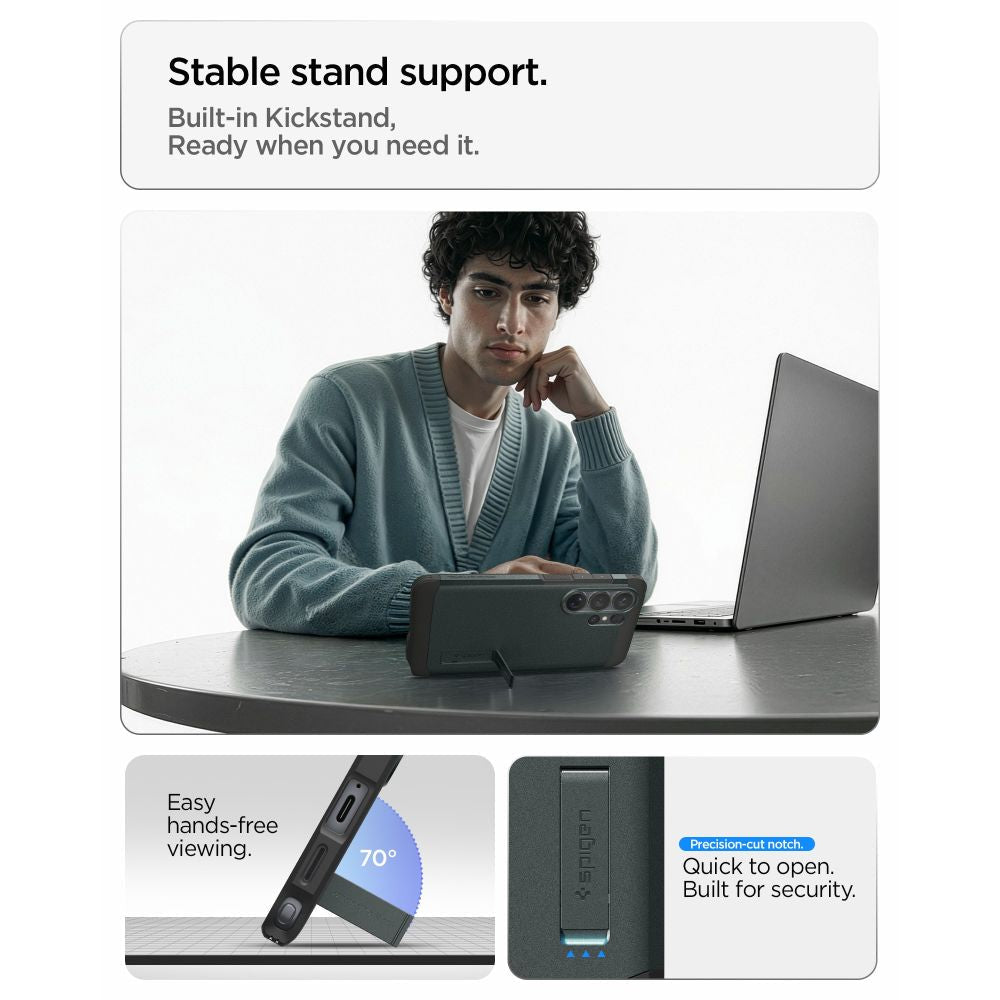Spigen Samsung Galaxy S26 Ultra - Σκληρή Θήκη με MagSafe - Tough Armor Mag - Abyss Green