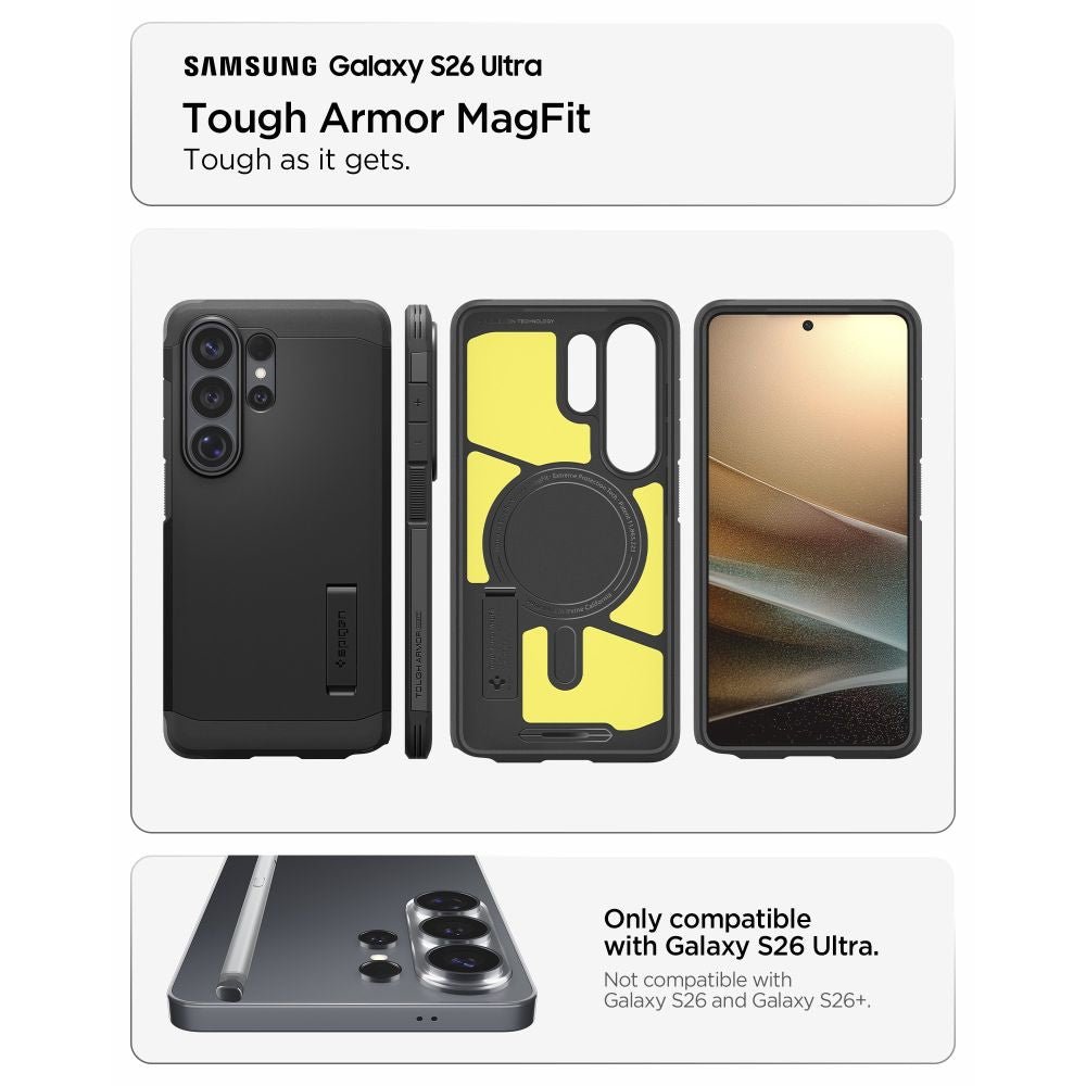 Spigen Samsung Galaxy S26 Ultra - Σκληρή Θήκη με MagSafe - Tough Armor Mag - Black