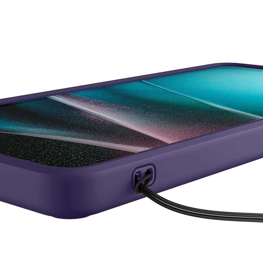 Spigen Samsung Galaxy S26 Ultra - Σκληρή Θήκη με Πλαίσιο Σιλικόνης Και MagSafe - Ultra Hybrid Mag - Clear / Deep Purple