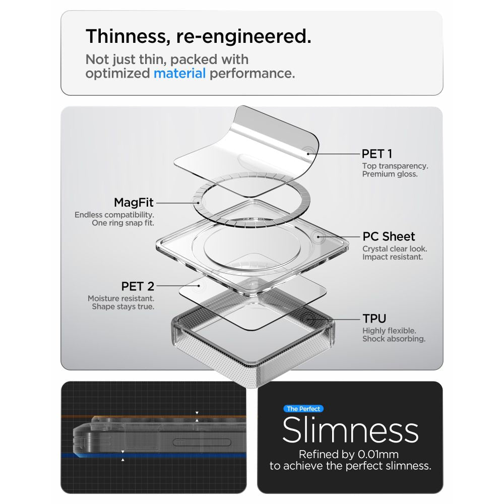 Spigen Samsung Galaxy S26 Ultra - Σκληρή Θήκη με Πλαίσιο Σιλικόνης Και MagSafe - Ultra Hybrid Mag - Clear / Light Blue