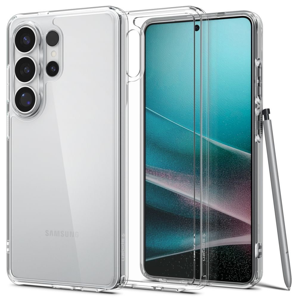 Spigen Samsung Galaxy S26 Ultra - Σκληρή Θήκη με Πλαίσιο Σιλικόνης - Ultra Hybrid - Crystal Clear