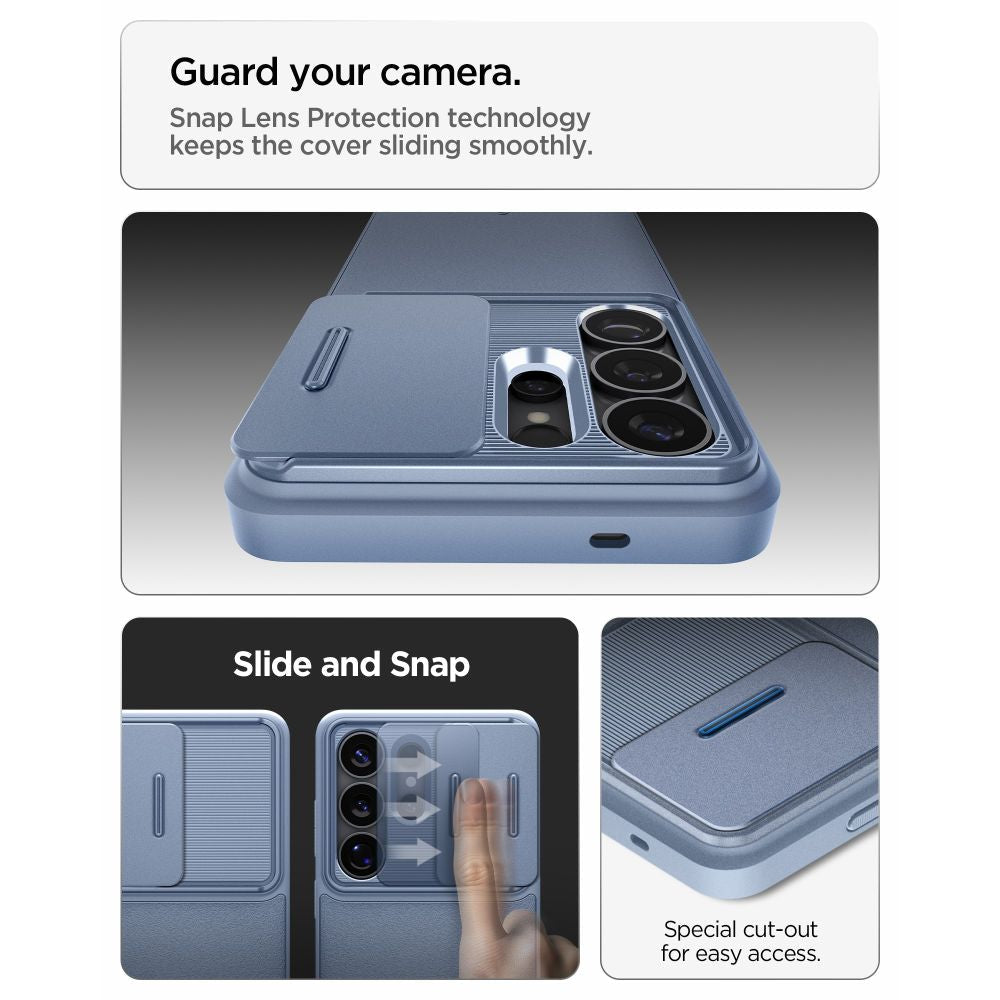 Spigen Samsung Galaxy S26 Ultra - Θήκη Σιλικόνης με Κάλυμμα για την Κάμερα - Optik Armor - Light Blue