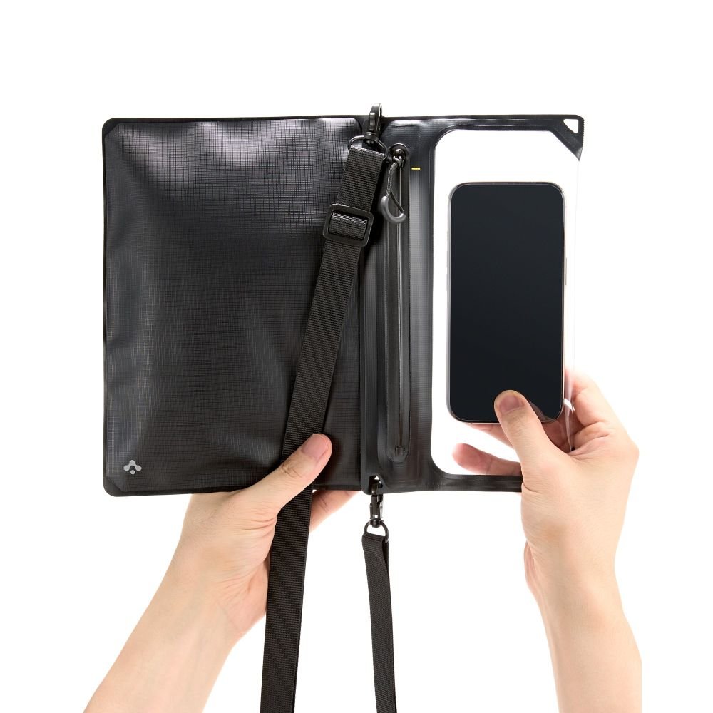 Spigen Universal Αδιάβροχη Θήκη με Χιαστί Τσαντάκι - A640 - Black