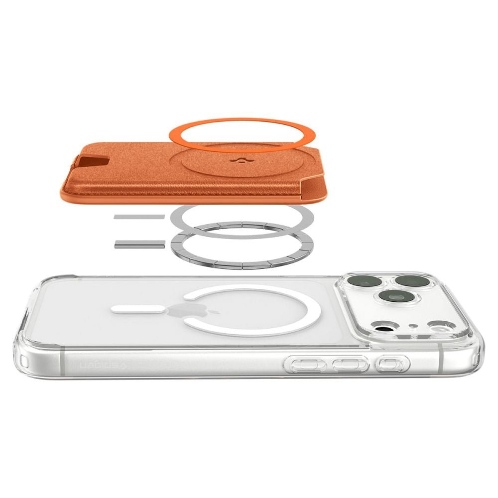 Spigen Universal Θήκη για Κάρτες - Valentinus MagFit+ MagSafe Card Holder - Metallic Orange