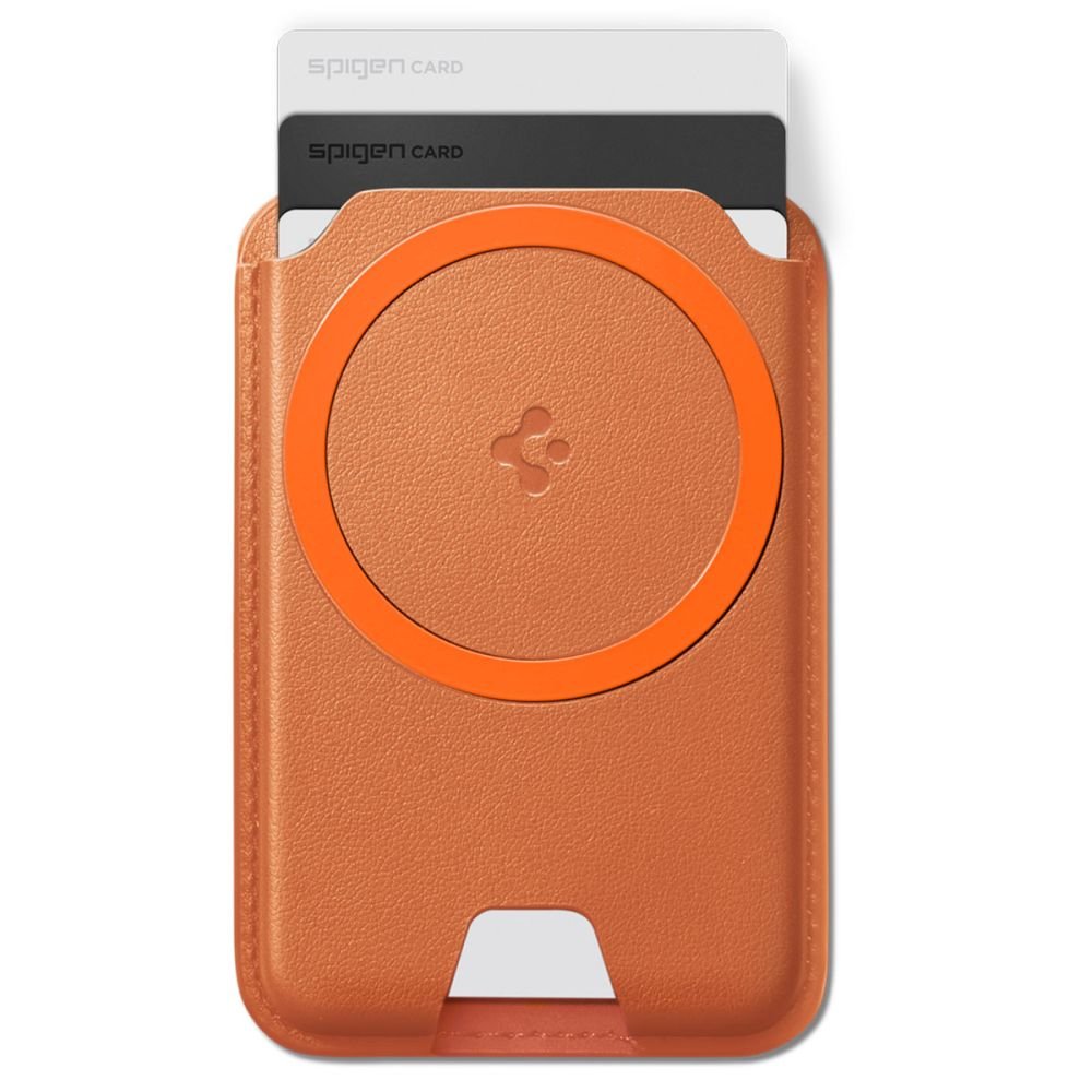 Spigen Universal Θήκη για Κάρτες - Valentinus MagFit+ MagSafe Card Holder - Metallic Orange