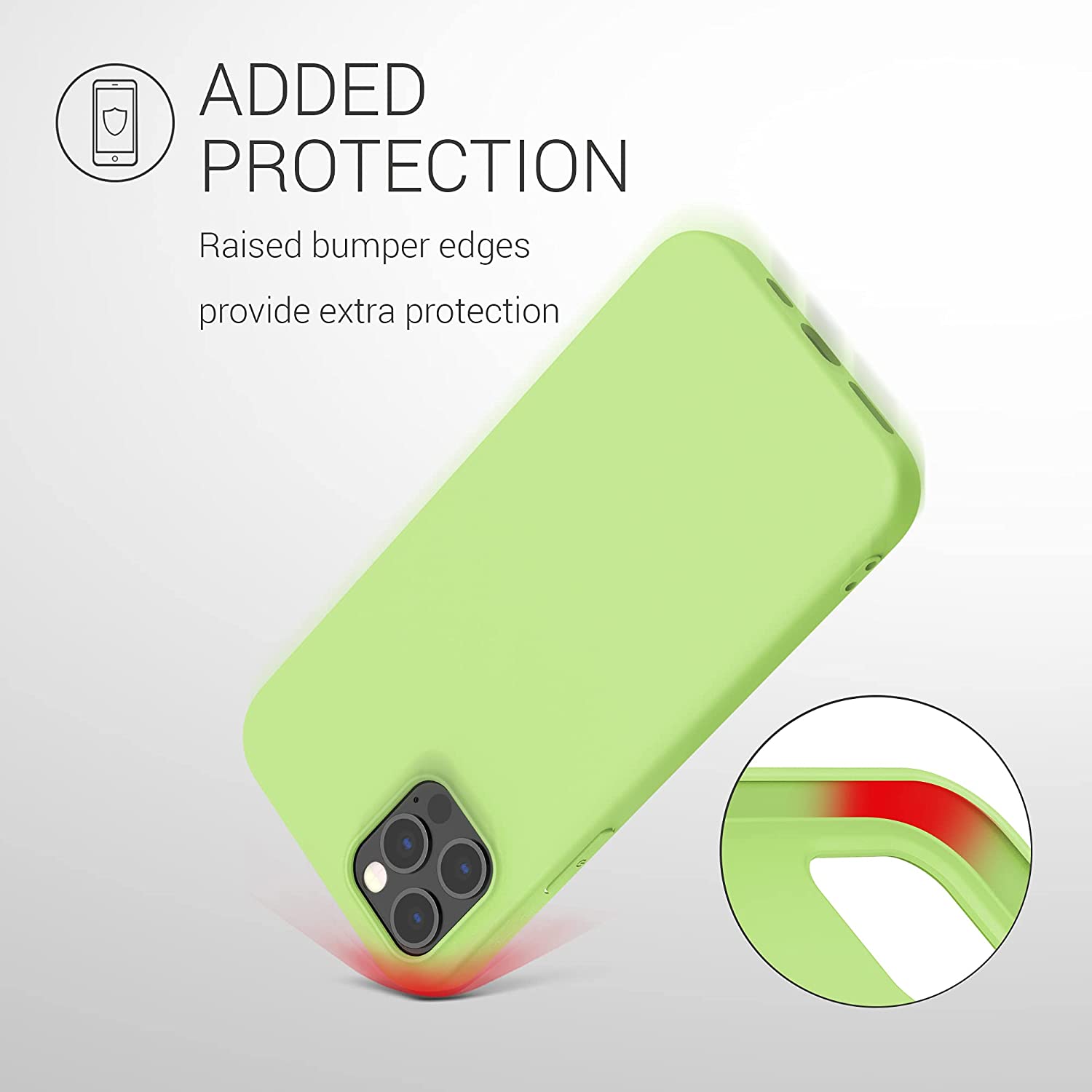 KW iPhone 12 Pro Max Θήκη Σιλικόνης TPU - Tomatillo - 53940.214