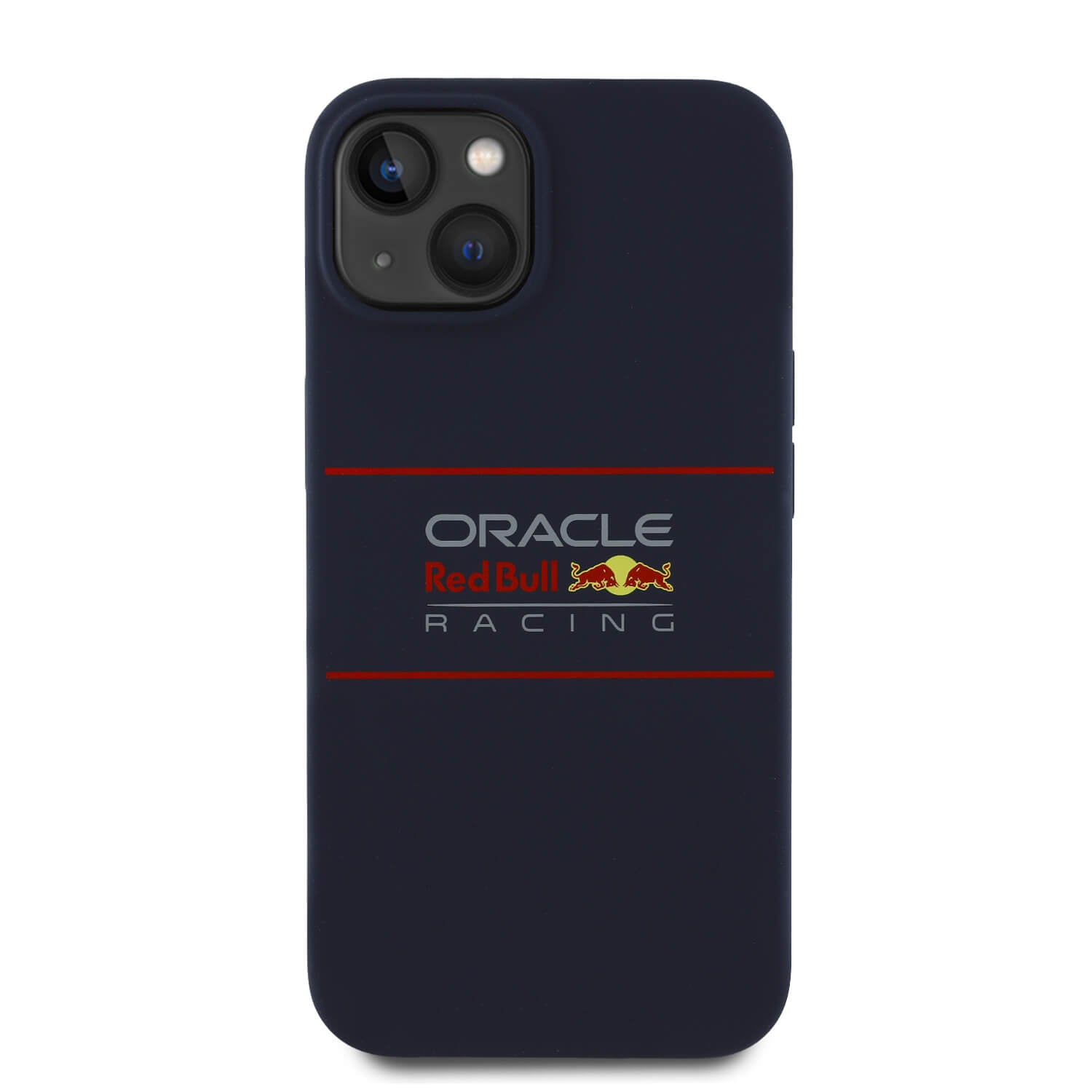 Red Bull iPhone 15 - Silicone Horizontal Logo - MagSafe Σκληρή Θήκη με Πλαίσιο Σιλικόνης - Navy - RBHMP15S24SIHSRV