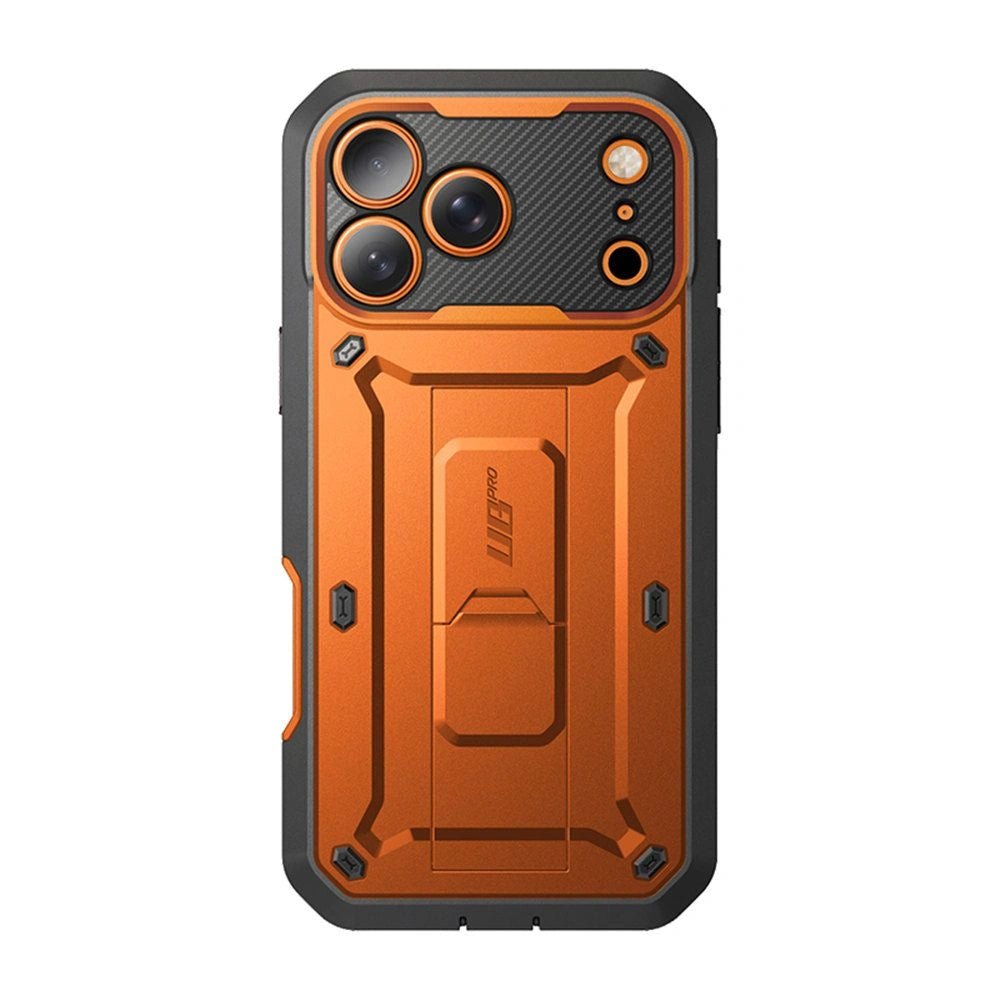 Supcase iPhone 17 Pro - Unicorn Beetle Pro - Σκληρή Θήκη με Προστασία Οθόνης και Stand - Coral