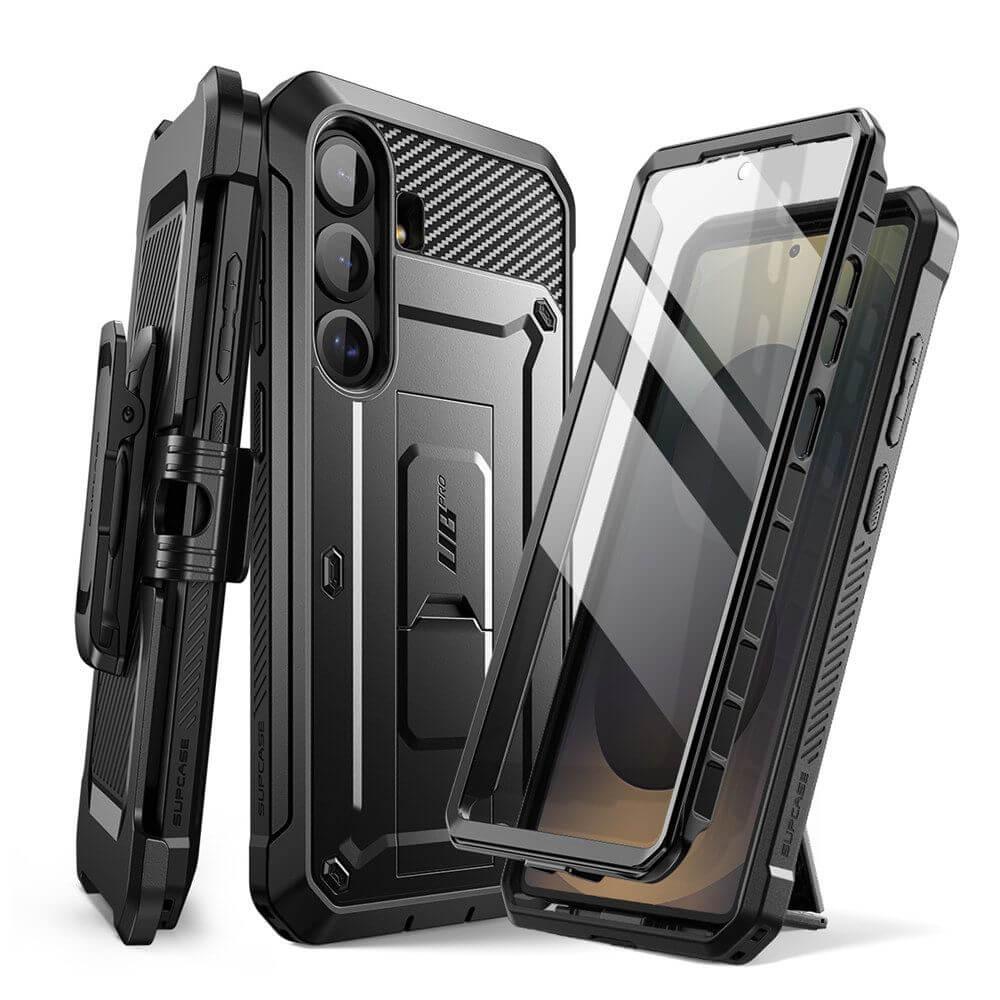 Supcase Samsung Galaxy S25 FE - Unicorn Beetle Pro - Σκληρή Θήκη με Προστασία Οθόνης και Stand - Black - likebrands.gr