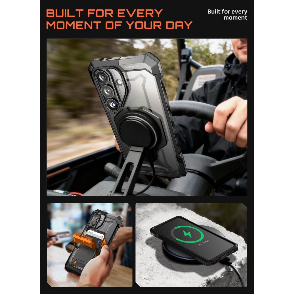 Supcase Samsung Galaxy S26 - Σκληρή Θήκη με MagSafe και Stand - UB Grip Mag - Black