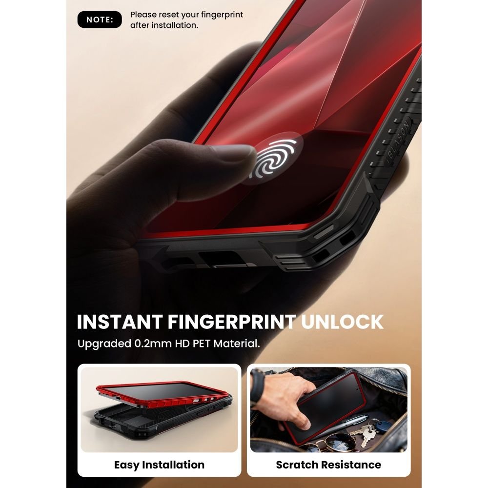 Supcase Samsung Galaxy S26 Ultra - IBLSN Armorbox - MagSafe Σκληρή Θήκη με Πλαίσιο Σιλικόνης και Προστασία Οθόνης και Stand - Ruddy
