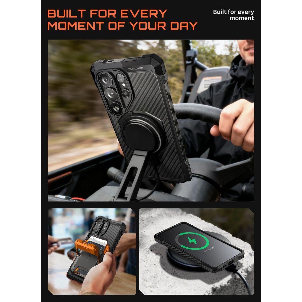 Supcase Samsung Galaxy S26 Ultra - Σκληρή Θήκη με MagSafe και Stand - UB Grip Mag - Aramid