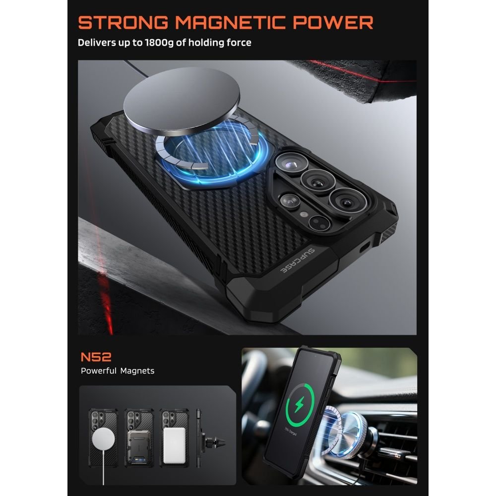 Supcase Samsung Galaxy S26 Ultra - Σκληρή Θήκη με MagSafe και Stand - UB Grip Mag - Aramid