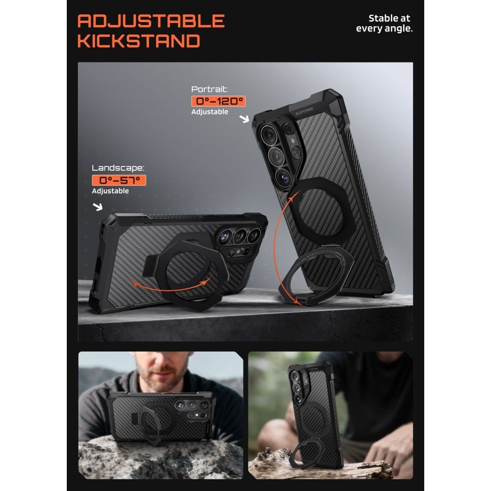 Supcase Samsung Galaxy S26 Ultra - Σκληρή Θήκη με MagSafe και Stand - UB Grip Mag - Aramid