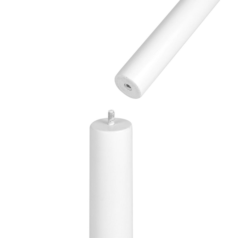 Vasagle Επιδαπέδια Ξύλινη Κρεμάστρα με 8 Γάντζους - White - RCR010W02