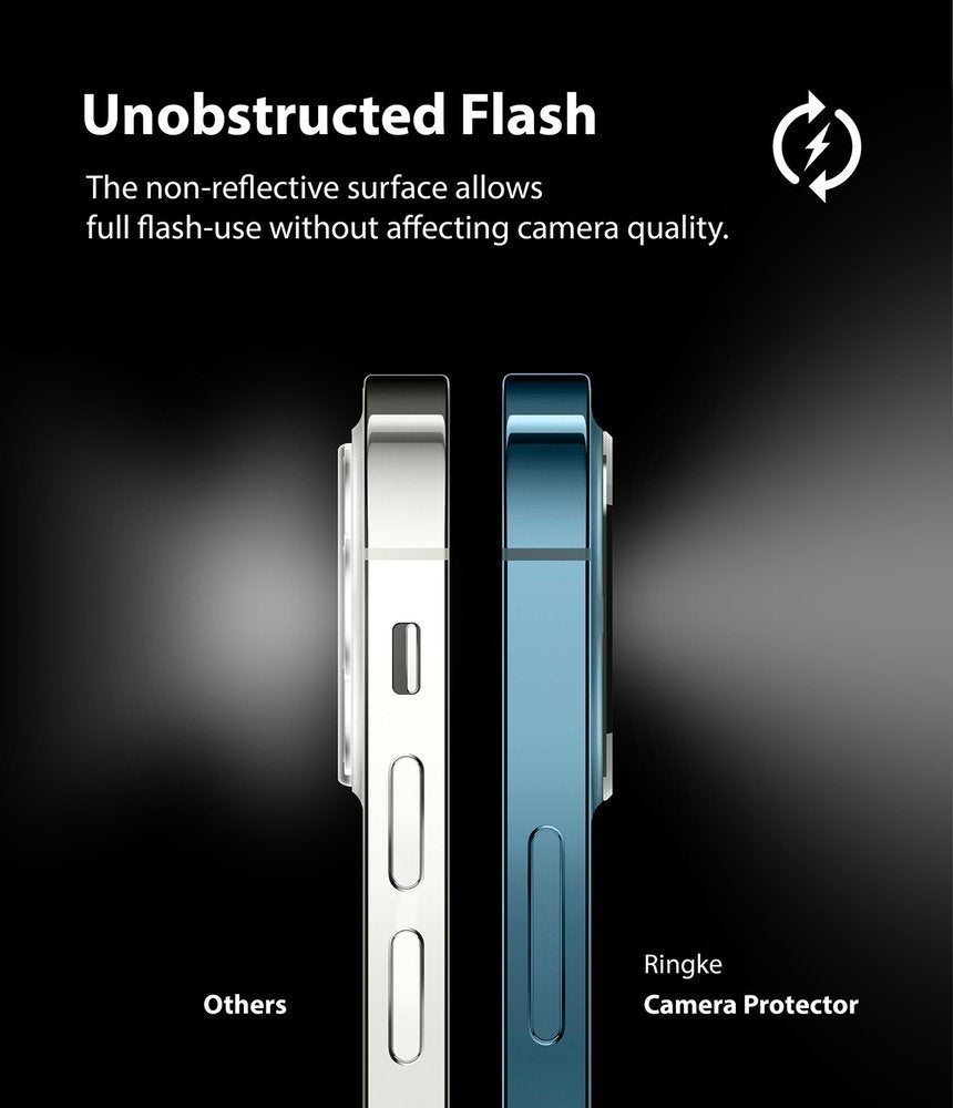 Ringke iPhone 12 Pro Camera Protector Αντιχαρακτικό Γυαλί για την Κάμερα - 2 Τεμάχια - Διάφανο