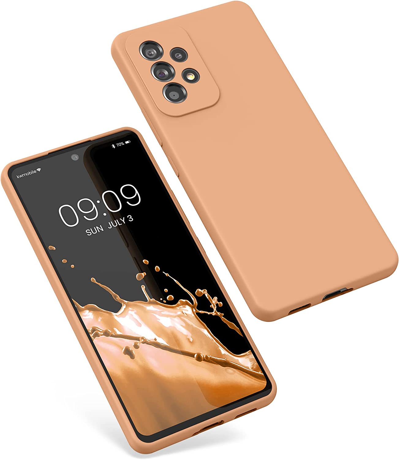 KW Samsung Galaxy A53 5G Θήκη Σιλικόνης Rubber TPU - Macchiato - 57835.245