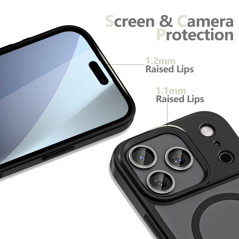 Tech - Protect iPhone 17 Pro - MagMat XT 4 - Set - Σκληρή Θήκη με Πλαίσιο Σιλικόνης και MagSafe - Ημιδιάφανη / Matte Black