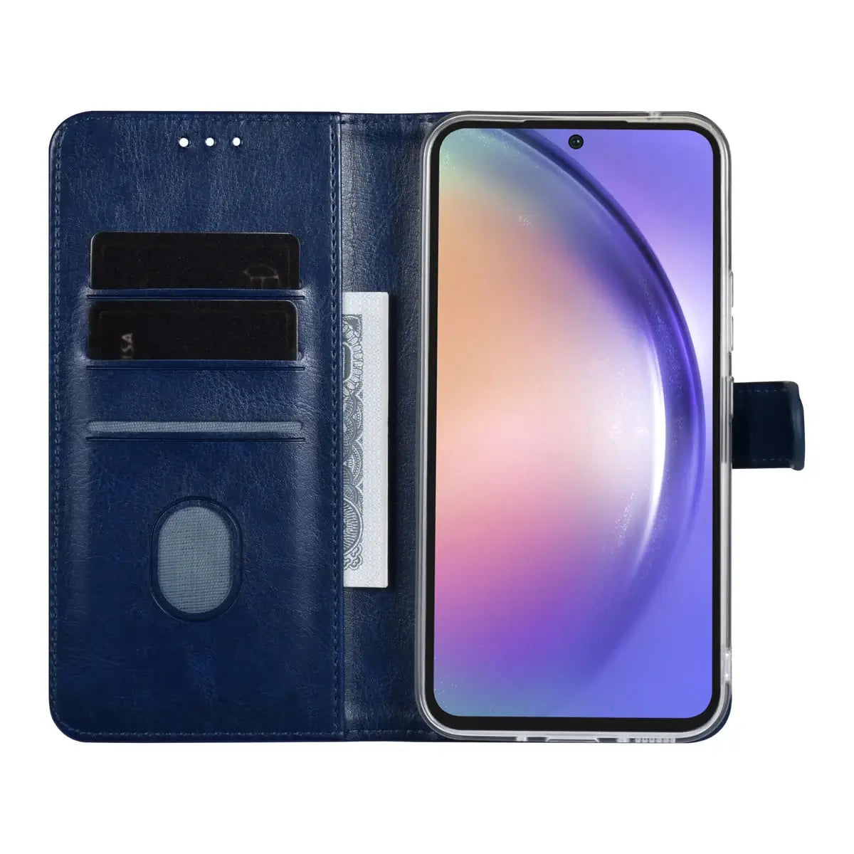 Tuniq Samsung Galaxy A54 5G - Θήκη Πορτοφόλι Stand από Δερματίνη - Μπλε