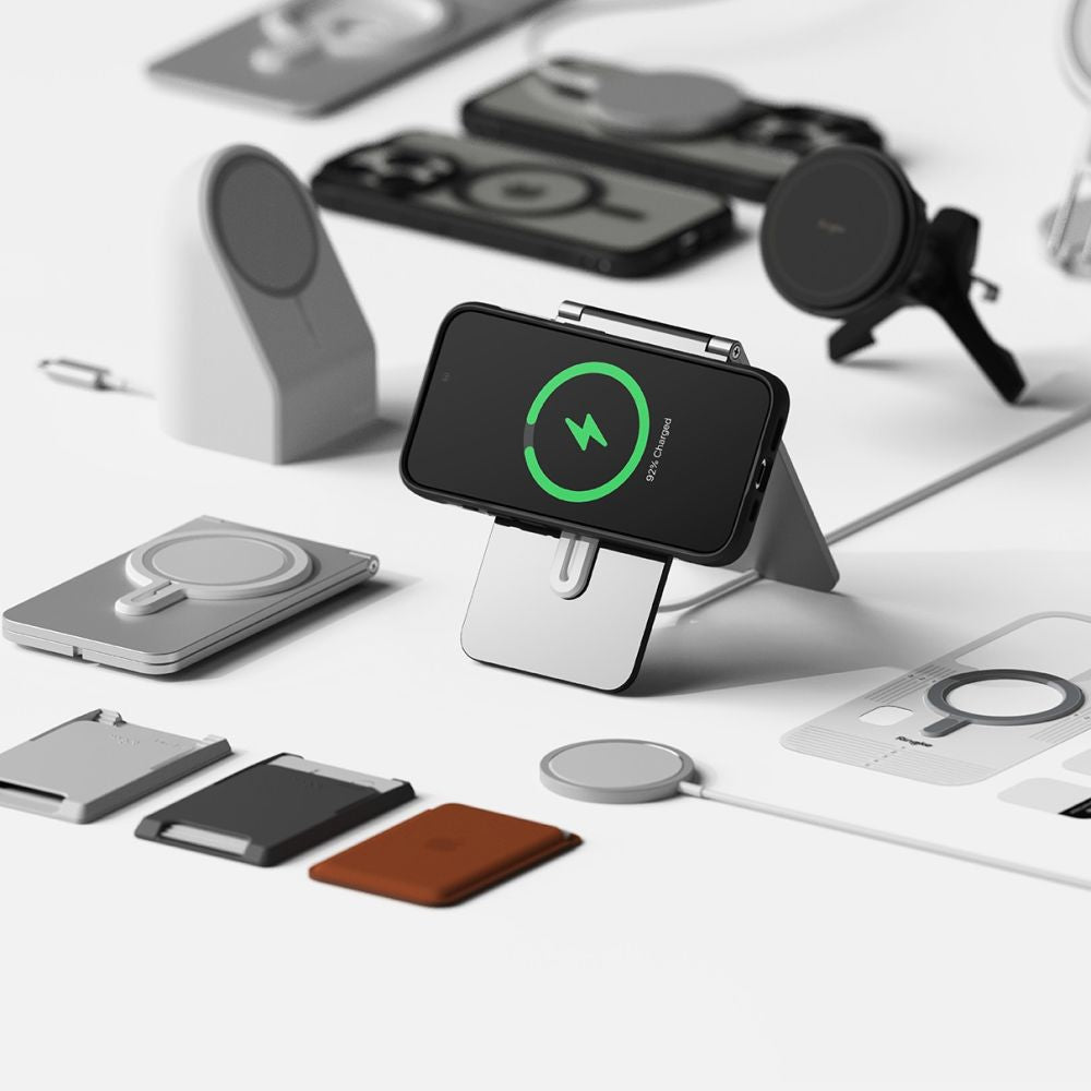 Ringke iPhone 15 Pro Max Fusion Bold MagSafe Σκληρή Θήκη με Πλαίσιο Σιλικόνης και MagSafe - Matte Black / Διάφανη