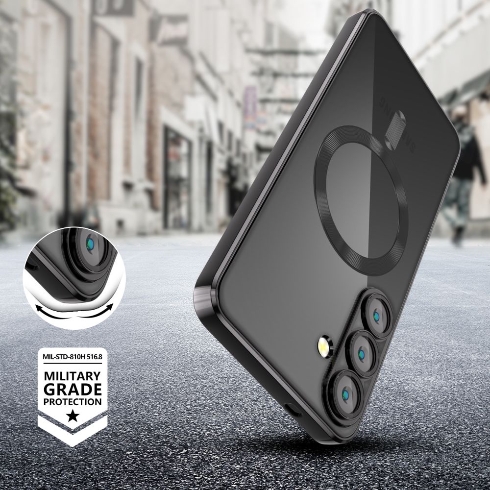 Tech-Protect Samsung Galaxy S25 Plus MagFlex Θήκη Σιλικόνης TPU με MagSafe - Shiny Black