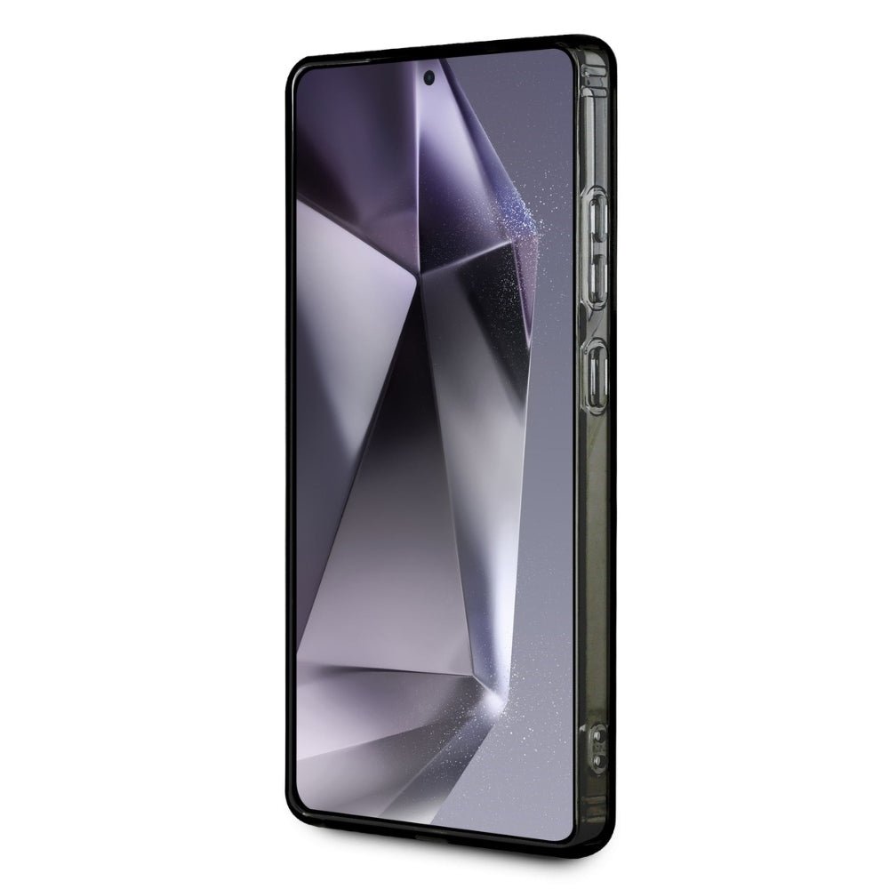 Karl Lagerfeld Samsung Galaxy S25 Ultra - Button Karl and Choupette Heads On KL Pattern - MagSafe Σκληρή Θήκη με Πλαίσιο Σιλικόνης - Black - KLHMS25LHMCKMHK