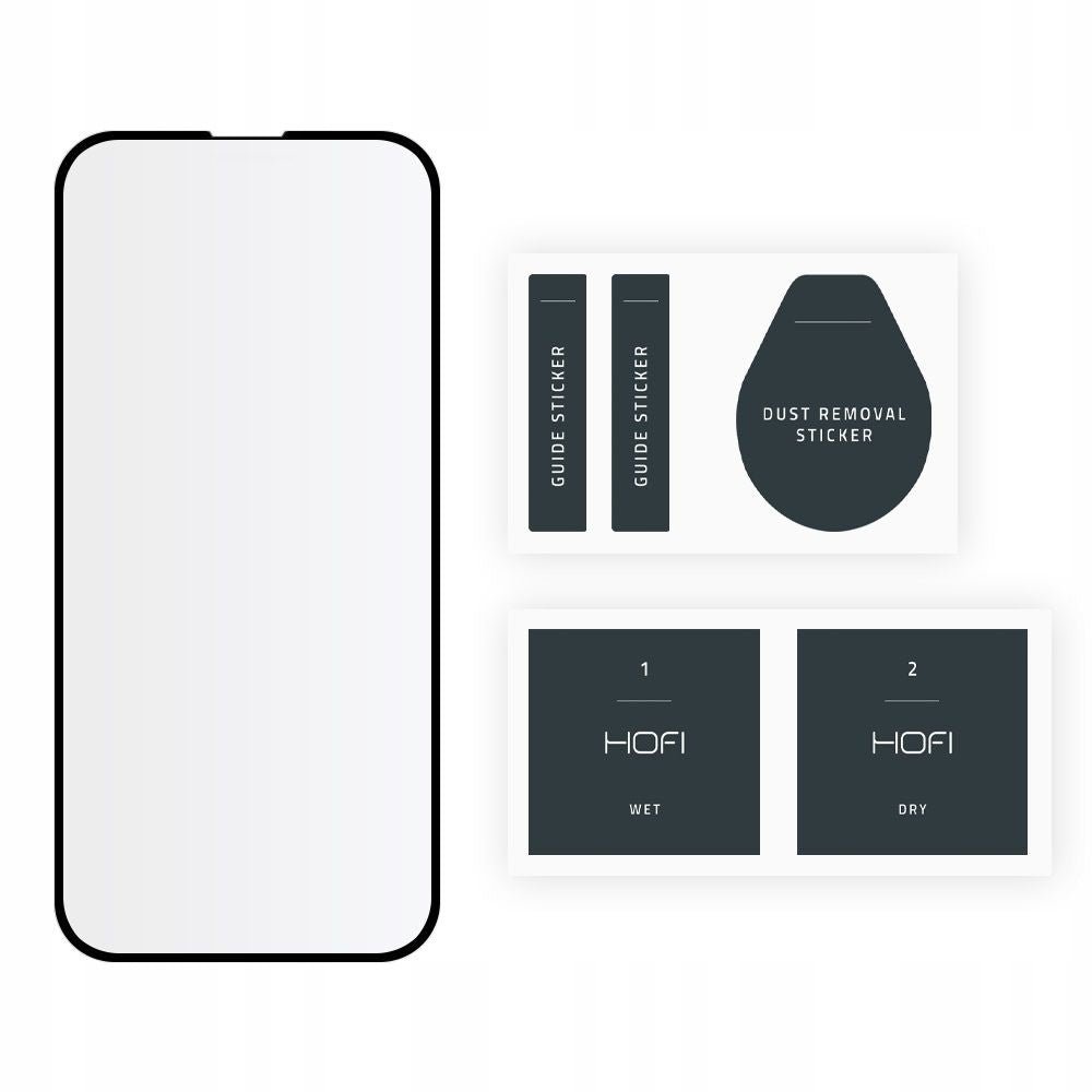 Hofi iPhone 13 Pro Max Glass + 0.3mm 2.5D 9H Full Screen Tempered Glass Αντιχαρακτικό Γυαλί Οθόνης - Black
