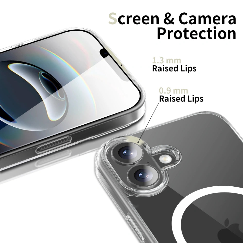 Tech - Protect iPhone 17 - Flexair Hybrid MagSafe - Σκληρή Θήκη με Πλαίσιο Σιλικόνης και MagSafe - Διάφανη