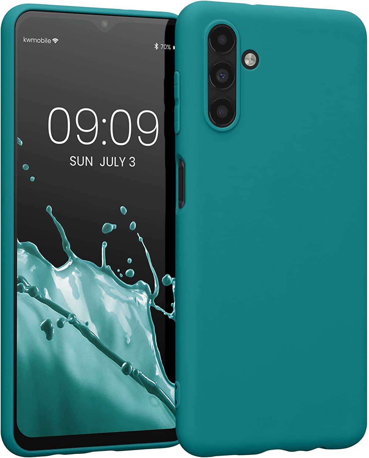 KW Samsung Galaxy A13 5G Θήκη Σιλικόνης TPU - Matte Petrol - 58919.57