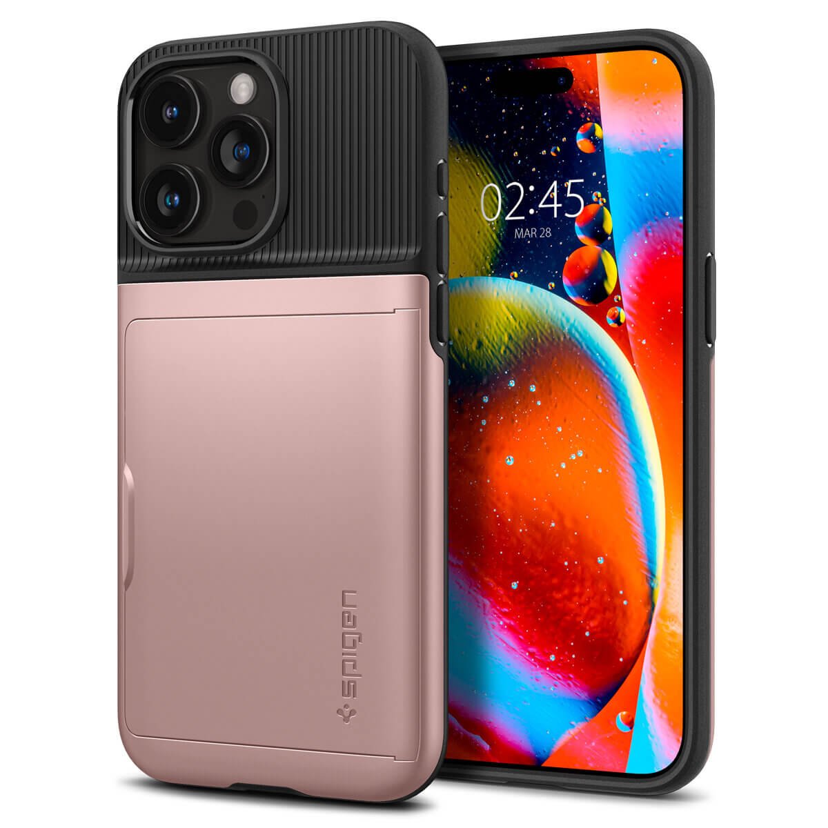 Spigen iPhone 15 Pro Max Slim Armor CS Σκληρή Θήκη - Rose Gold