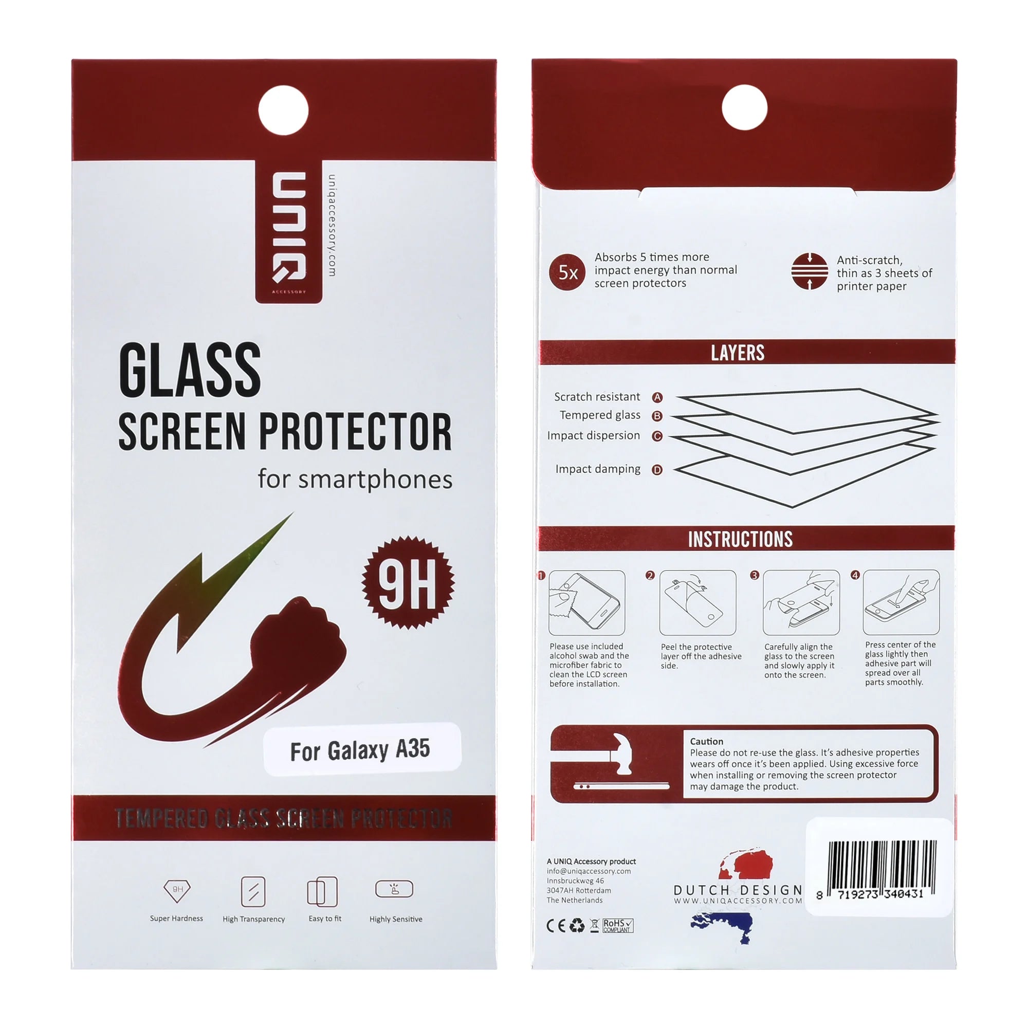 Tuniq Samsung Galaxy A35 5G - Προστασία Οθόνης - Αντιχαρακτικό Γυαλί / Tempered Glass - Διάφανο