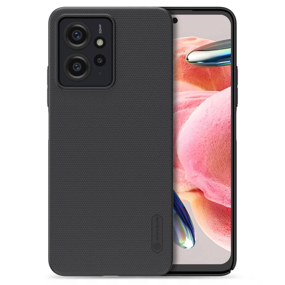 Nillkin Xiaomi Redmi Note 12 4G Super Frosted Shield Σκληρή Θήκη με Πλαίσιο Σιλικόνης - Black