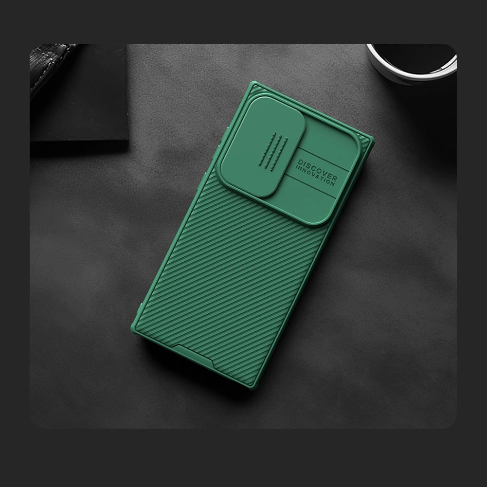 Nillkin Samsung Galaxy S24 Ultra CamShield Pro Σκληρή Θήκη με Κάλυμμα για την Κάμερα - Green