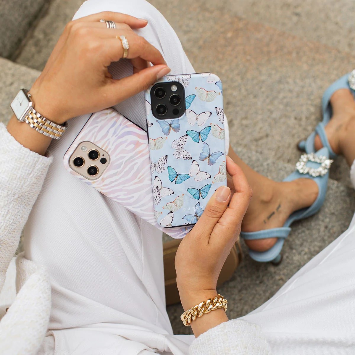 Burga iPhone 14 Pro Max Fashion Tough Σκληρή Θήκη - Give Me Butterflies