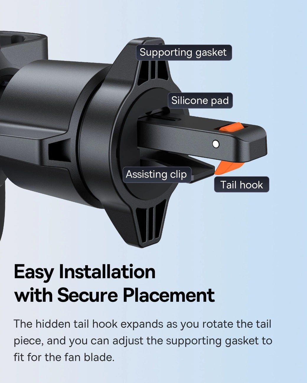 Baseus Metal Age 3 Gravity Car Air Vent Mobile Holder - Universal Βάση Αυτοκινήτου Αεραγωγού - Black - BS - CM028