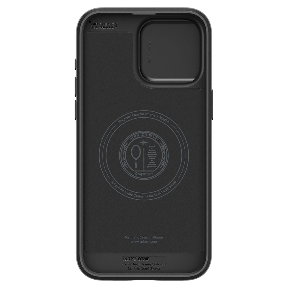 Spigen iPhone 15 Pro Max Optik Armor Mag Θήκη Σιλικόνης με Κάλυμμα για την Κάμερα και MagSafe - Black