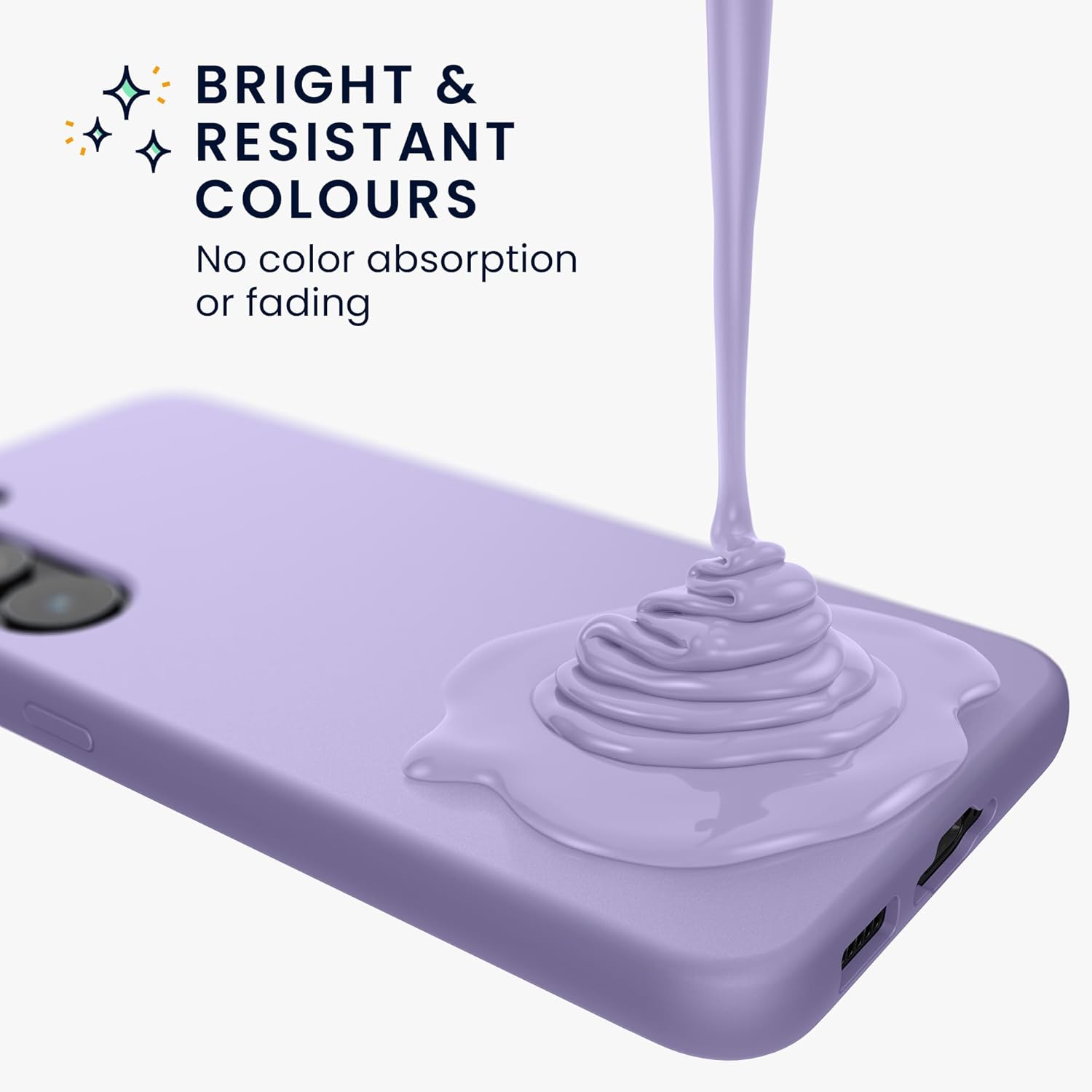 KW Samsung Galaxy A55 5G Θήκη Σιλικόνης Rubberized TPU - Lavender